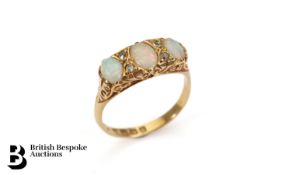Edwardian 18ct Opal and Diamond Ring
