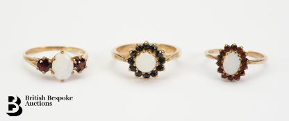 Three 9ct Gold Rings