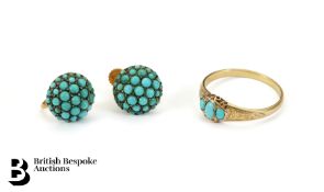 18ct Yellow Gold Turquoise Ring