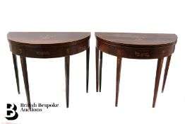 Pair of Harlequin Card Tables