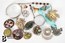 Quantity of Silver Brooches