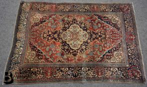 Hamedan Silk and Wool Carpet