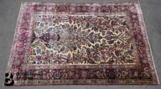 Iranian Silk and Wool Carpet