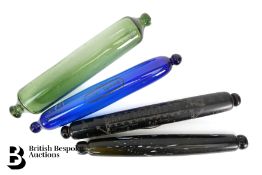 Victorian Coloured Glass Rolling Pins