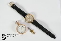 18ct Yellow Gold Buren Wrist Watch