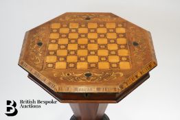 Victorian Inlaid Games/Sewing Table