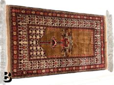Afghan Wool Prayer Rug