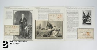 1833-1854 Signatures of Palmerston and Melbourne on Fronts and Cover