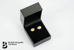 Pair of 18ct Yellow Gold Nugget Earrings