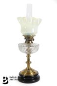 Victorian Brass Oil Lamp