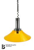 Italian Yellow Pendant Light