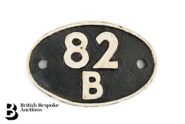 GWR Shedplate 82B
