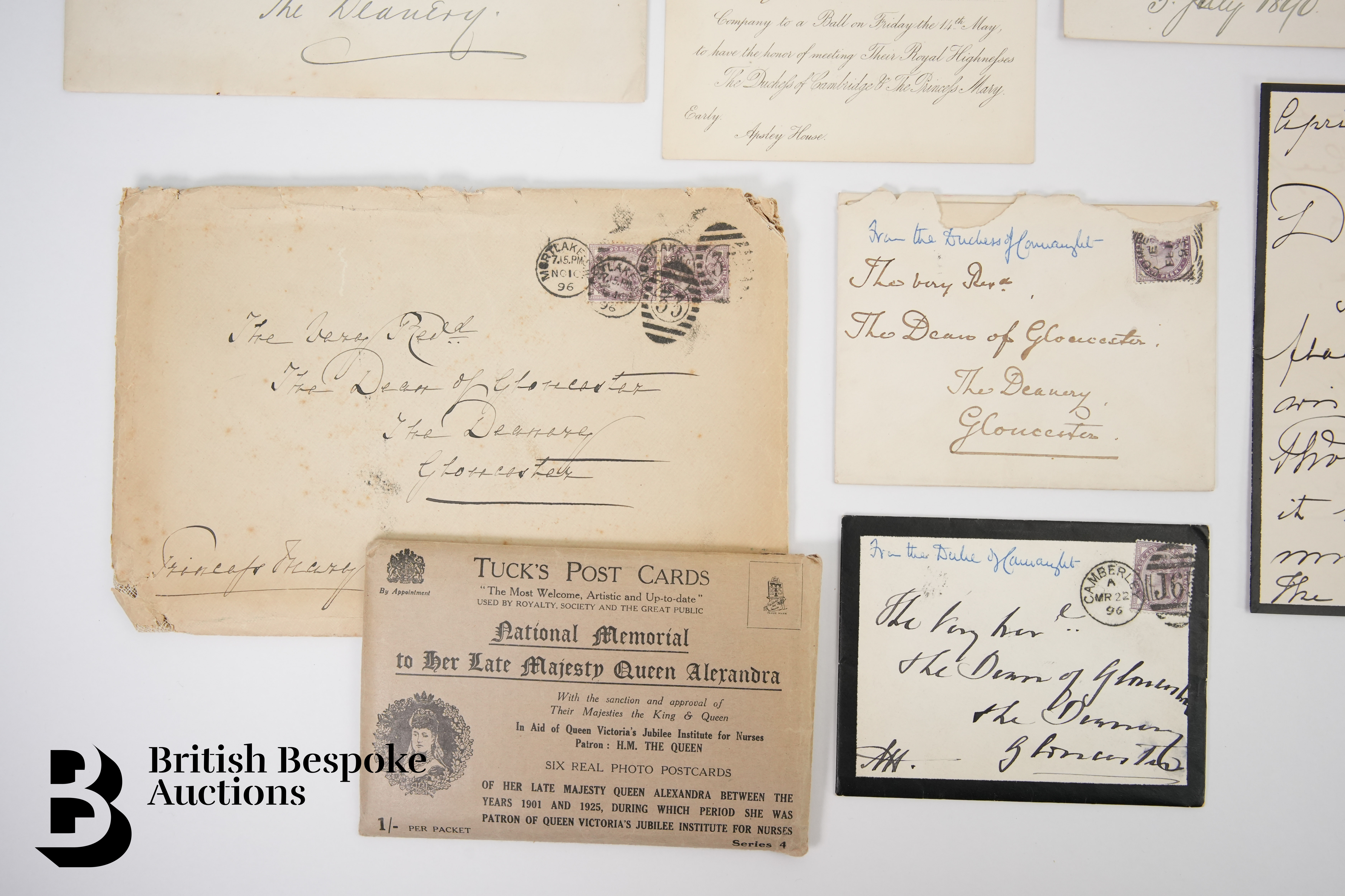 Royalty Interest - Letters and Envelopes to the Dean of Gloucester from The Royal Family - Image 6 of 7