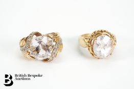 9ct Gold Morganite Dress Rings