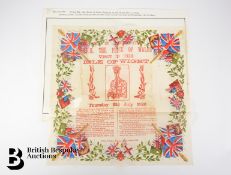 1926 Tissue Souvenir of Prince of Wales Visit to Isle of Wight