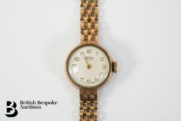 Lady's 9ct Gold Vertex Revue Wrist Watch