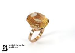 18ct Gold Citrine Ring