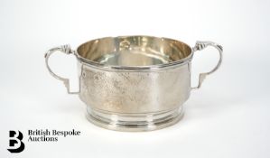Silver Twin Handled Porridger