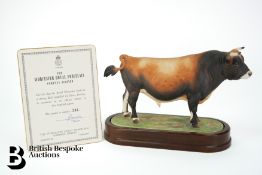 Royal Worcester Porcelain Jersey Bull