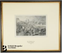 J.M.W Turner RA Copperplate Engraving with Stamp