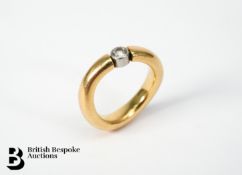 18ct Yellow Gold CZ RIng