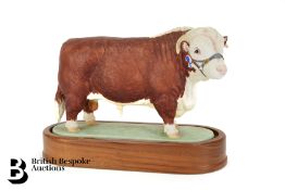 Royal Worcester Porcelain Hereford Bull