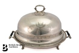 Large Silver Plated Meat Dish and Domed Cover