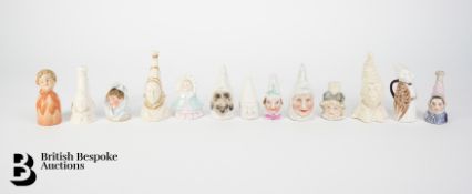 English Porcelain Candle Extinguishers