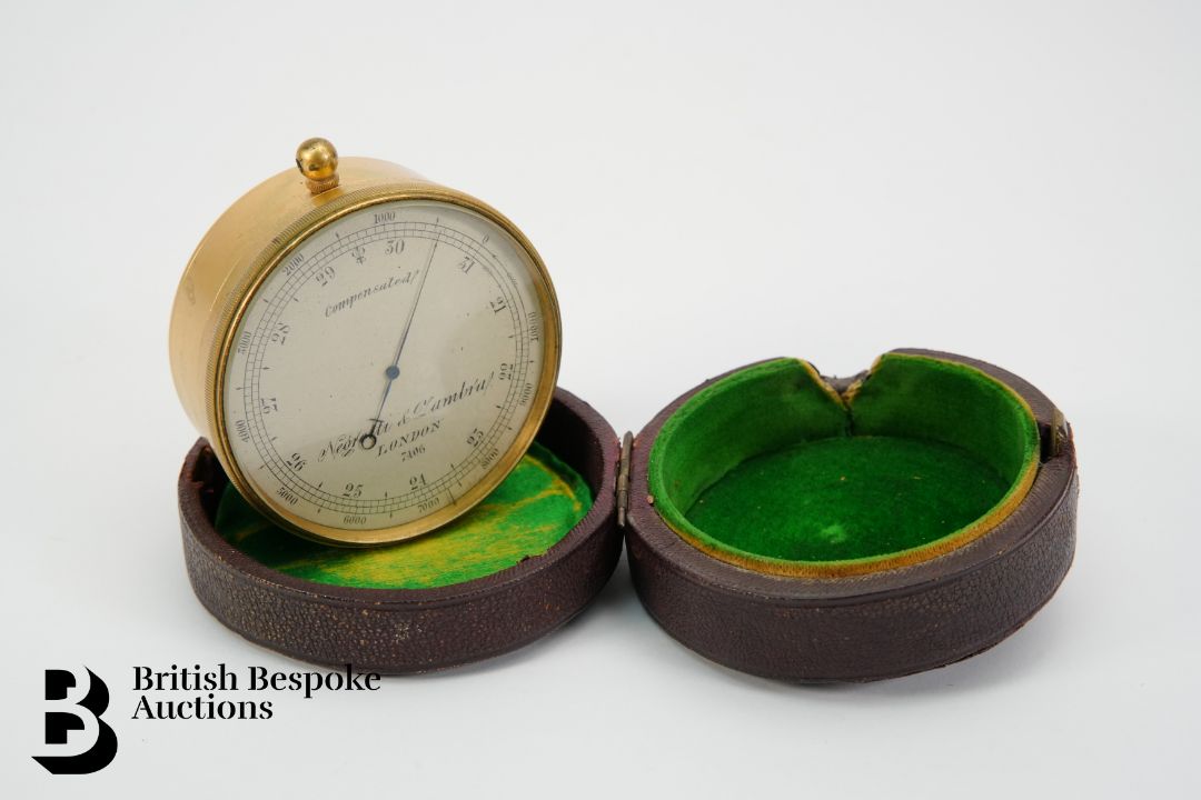 Negretti & Lambra Compensated Desk Barometer - Image 1 of 3