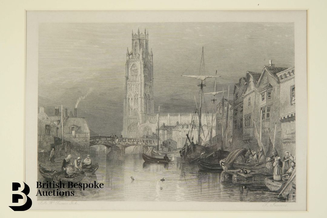 J.M.W Turner RA Copperplate Engraving with Stamp - Image 2 of 2