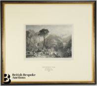 J.M.W Turner RA Copperplate Engraving with Stamp