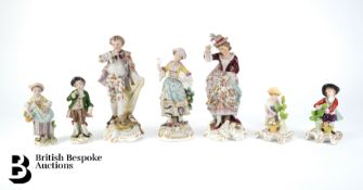 Collection of German Porcelain Figurines