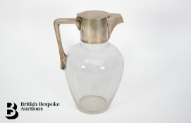 Cut Glass and Silver Topped Water Jug