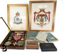 RAF WWII Medal Group and Vintage Rolex Wrist Watch - Air Commodore CBE Arthur Douglas Messenger