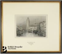 J.M.W Turner RA Copperplate Engraving with Stamp