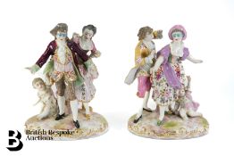 Two Volkstadt Porcelain Figures