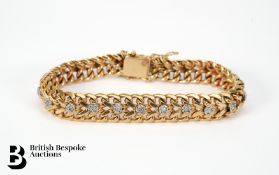 Near East 18ct Gold Diamond Fancy Link Bracelet