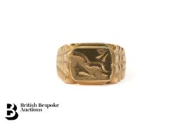 Gentleman's 14ct Yellow Gold Signet Ring