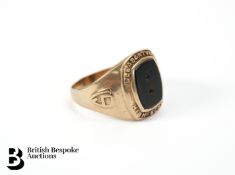 Gentleman's 10ct Yellow Gold and Black Onyx