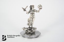 Unusual Nickel Silver Plated Figure