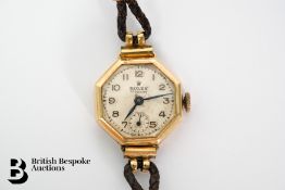 Lady's 9ct Gold Cocktail Wrist Watch - 1950's