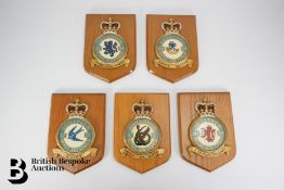 RAF Squadron Wall Plaques