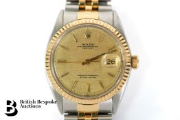 Gentleman's Rolex 18ct Yellow Gold Oyster Perpetual Datejust Wrist Watch