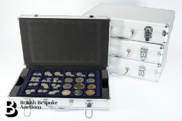 Large Quantity of Coins in Four Briefcases