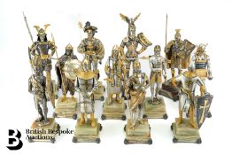 Collection of Twelve Bronze Figurines by Giuseppe Vasari