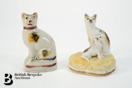 Staffordshire Cat Figures