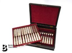 Georgian Fruit Knife and Fork