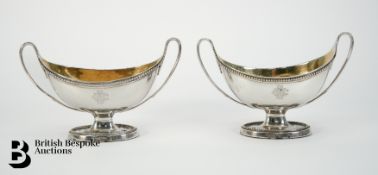 Pair of Georgian Silver Salt Cellars