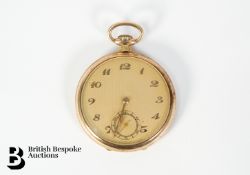 Swiss Open Faced Pocket Watch