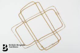 Four 9ct Gold Neck Chains